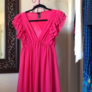 Pink H&M Ruffle Dress